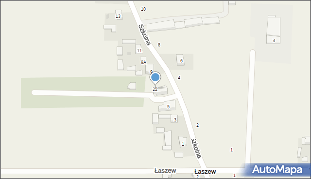 Łaszew, Łaszew, 22, mapa Łaszew