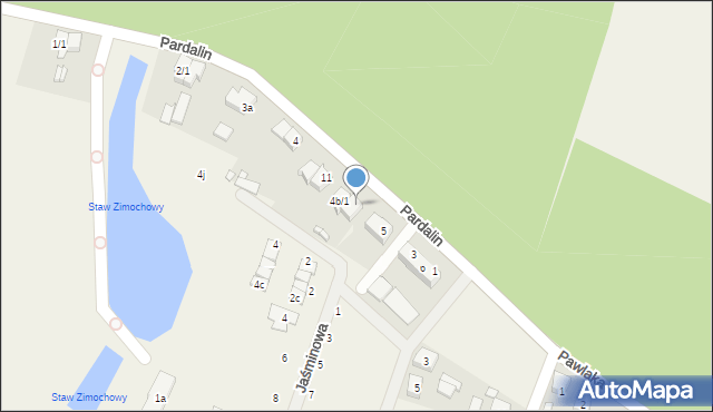 Pardalin, Pardalin, 7, mapa Pardalin