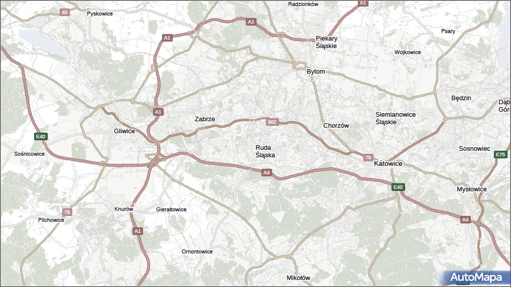 Mapa Rudy Śląskiej Ruda Śląska Na Mapie Targeo 0374