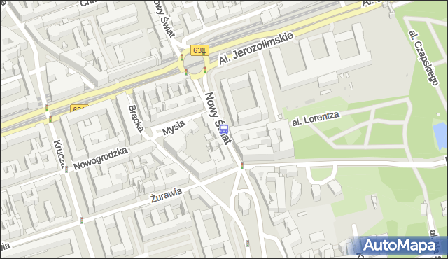Przystanek PL.TRZECH KRZYŻY 04. ZTM Warszawa - Warszawa na mapie Targeo