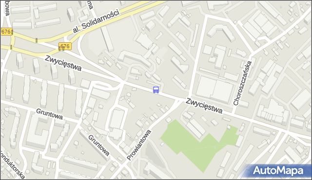 Przystanek Zwycięstwa/Prowiantowa. BKM - Białystok (google) na mapie Targeo