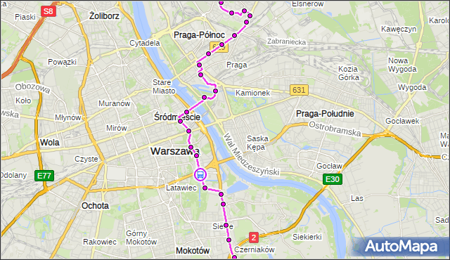 Rozkład jazdy autobusu 162 na przystanku ROZBRAT 03. ZTM Warszawa na mapie Targeo